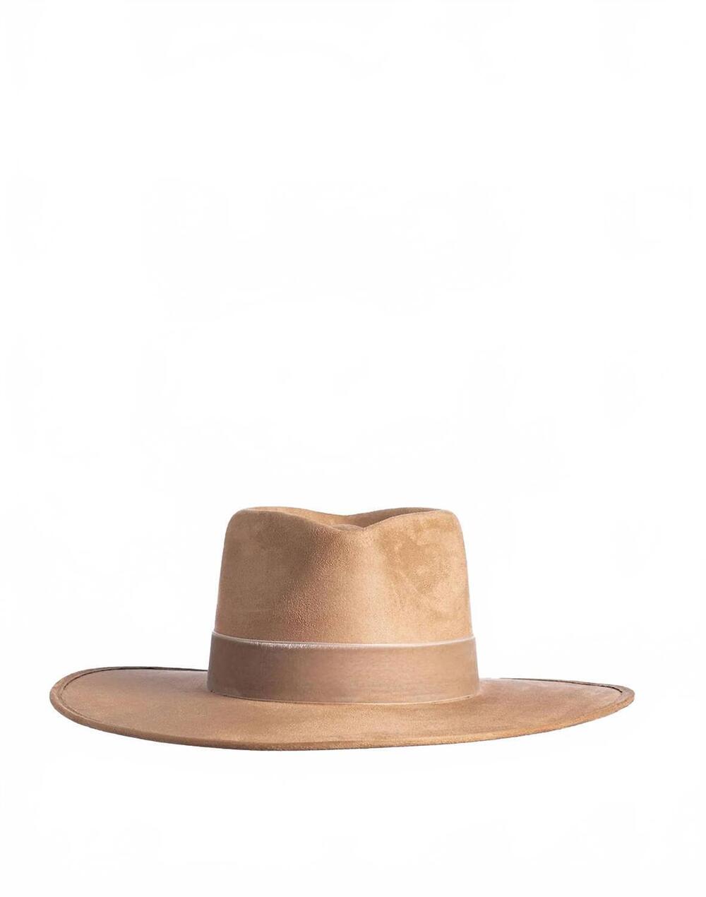 NEW ASN women's luna suede hat in tan